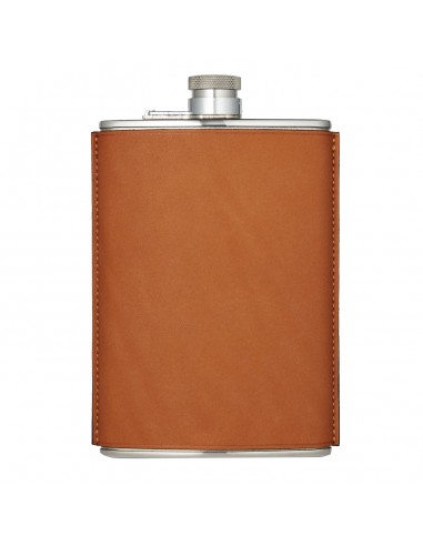 James Purdey 8oz Hand Stitched Leather Flask Tan