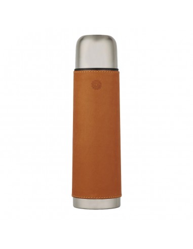 James Purdey Leather Covered Thermos Flask Tan