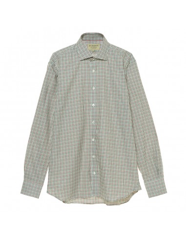 James Purdey McKenzie Check Shirt Sage Green