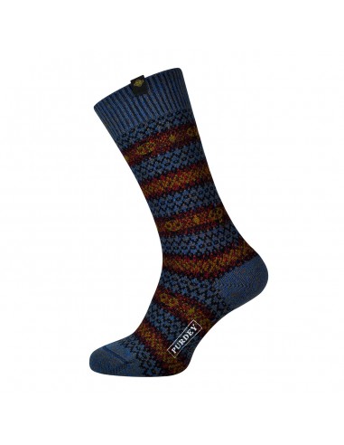 James Purdey Short Pattern Sock Petrol Blue