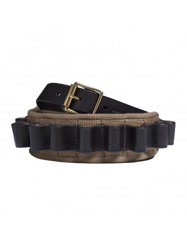 James Purdey Starburst Canvas Cartridges Belt Dark Olive