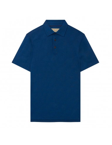 James Purdey Textured Patterned Polo Shirt Blue