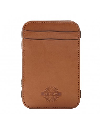 James Purdey Vegetable Tanned Leather Magic Wallet London Tan