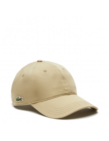 Lacoste Unisex Organic Cotton Twill Cap Beige