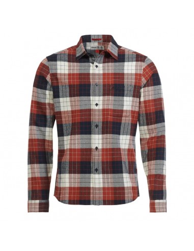 Musto Marina Plaid Long Sleeve Shirt Burnt Henna