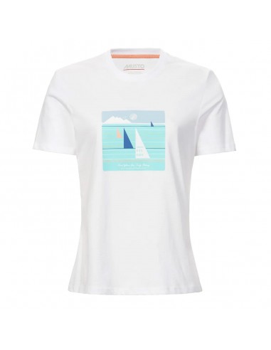 Musto Womens Marina Graphic S/S Tee White