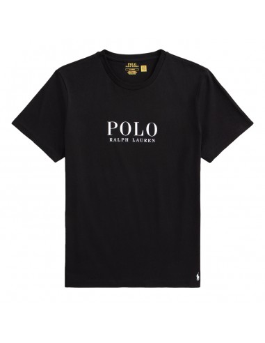 Polo Ralph Lauren Logo Cotton Jersey Sleep Shirt Polo Black Polo Tee