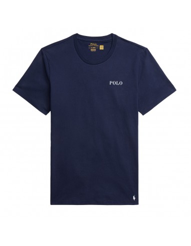 Polo Ralph Lauren Logo Cotton Jersey Sleep Shirt Cruise Navy Polo Tee