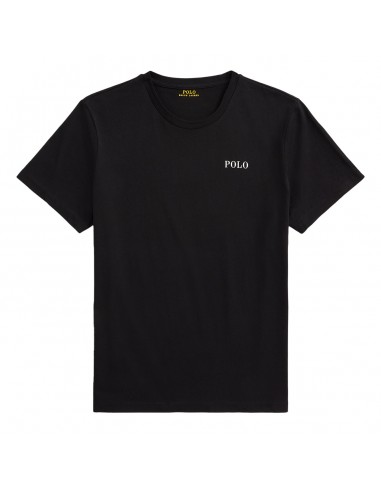 Polo Ralph Lauren Logo Cotton Jersey Sleep Shirt Polo Black