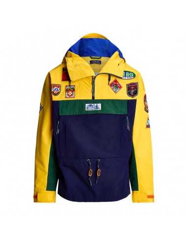 Polo Ralph Lauren Graphic Hooded Pullover Jacket Yellow/Green/Navy