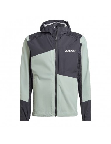 Adidas Terrex Xperior Hybrid Rain.Rdy Jacket Silver Green / Black