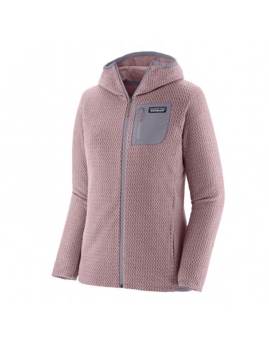 Patagonia Womens R1 Air Full-Zip Fleece Hoody Milkweed Mauve