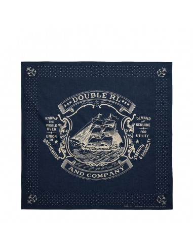 RRL by Ralph Lauren Sailboat-Graphic Cotton Bandana Indigo/CreamIndigo/Cream