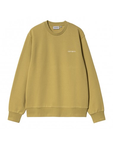 Carhartt WIP American Script Embroidery Sweat Agate / White