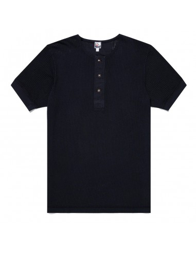 Sunspel x Nigel Cabourn Mesh Henley T-Shirt Navy