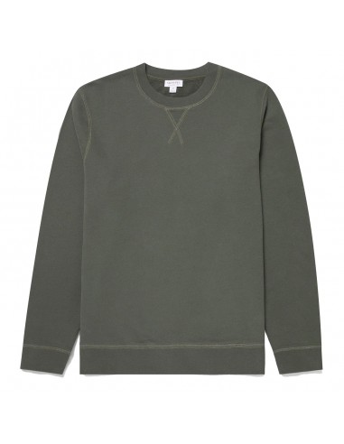 Sunspel Loopback Sweatshirt Khaki