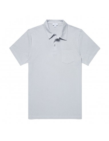 Sunspel Riviera Polo Shirt Smoke