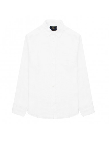 Portuguese Flannel L/S Linen Shirt White