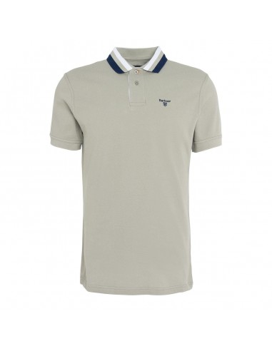 Barbour Hawkeswater Tipped Polo Shirt Forest Fog