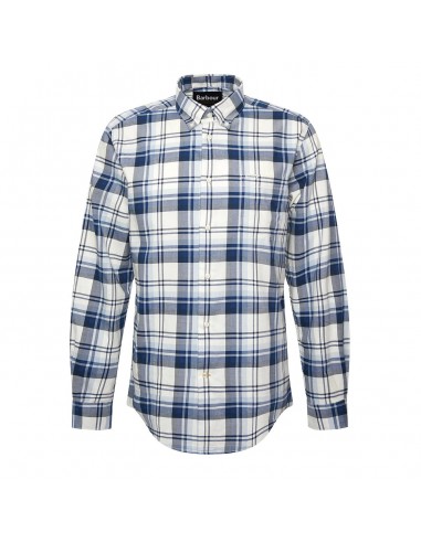 Barbour Falstone Tailored Checked Shirt Sky