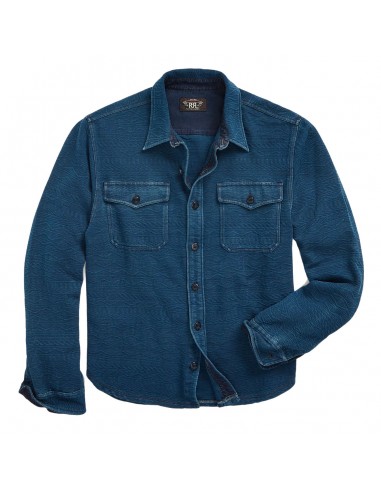 RRL by Ralph Lauren Guernsey-Patterned Jacquard Workshirt Indigo