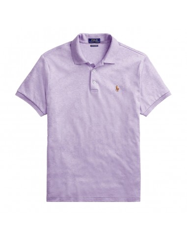 Polo Ralph Lauren Custom Slim Fit Polo Shirt Pastel Purple Heather