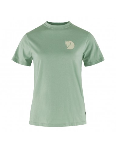 Fjallraven Womens Fox Boxy Logo Tee Misty Green