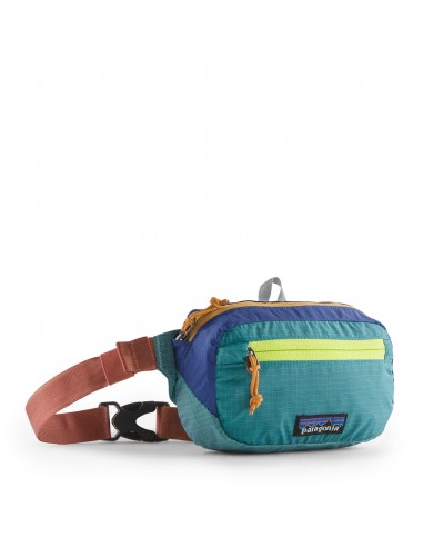 Patagonia Ultralight Black Hole Mini Hip Pack 1L Patchwork Subtidal Blue