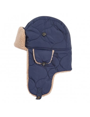 Barbour Sandbay Quilted Trapper Hat Navy