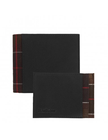 Barbour Wallet & Card Holder Gift Set Classic Black / Classic Tartan