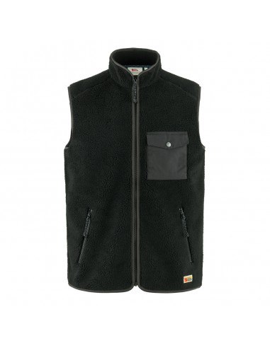 Fjallraven Vardag Pile Fleece Vest Black / Dark Grey