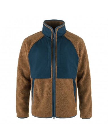 Fjallraven Vardag Pile Jacket Chestnut / Navy