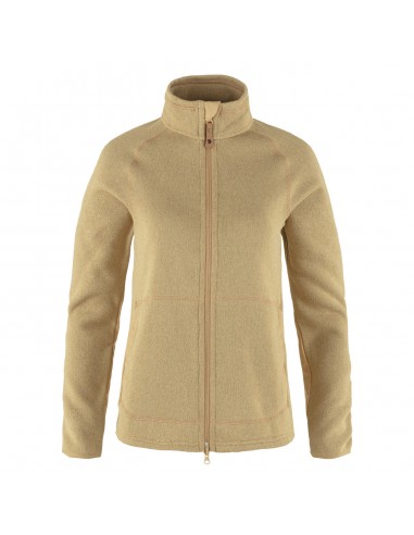 Fjallraven Womens Ovik Fleece Zip Sweater Dune Beige