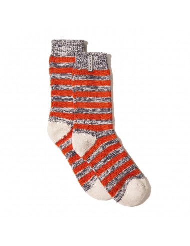 Sealskinz Banham Bamboo Striped Sock Orange / Grey / Cream