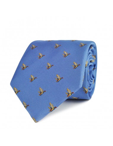 Purdey Flying Ducks Tie Sky Blue