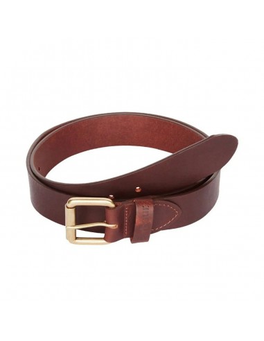 Barbour Matt Leather Belt Brown