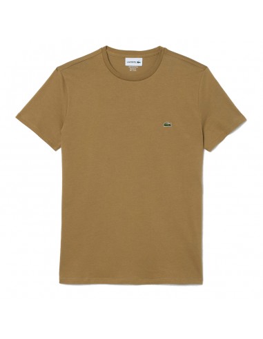 Lacoste Crew Neck Pima Cotton Jersey T-Shirt Cookie Brown