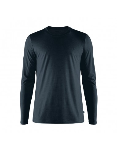 Fjallraven Abisko Wool LS T-Shirt Dark Navy