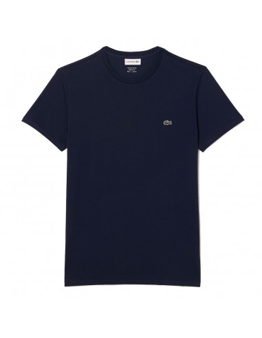 Lacoste Crew Neck Pima Cotton T-Shirt Navy Blue