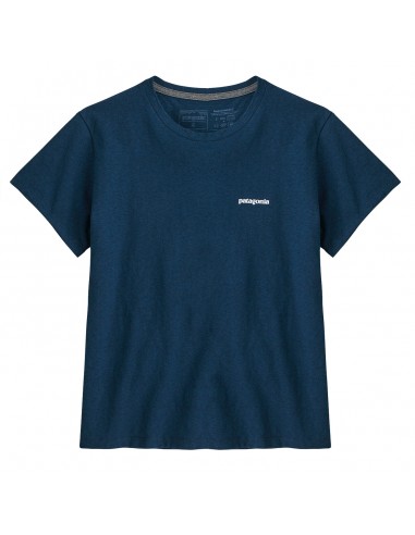 Patagonia Womens P-6 Logo Responsibili Tee Tidepool Blue