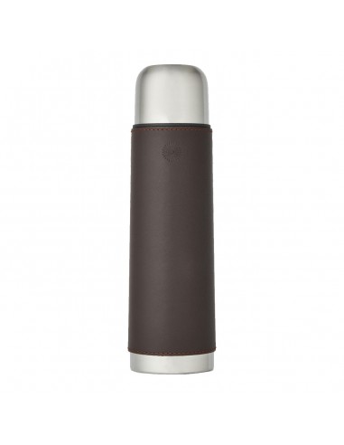 Purdey Leather Thermos Flask Brown