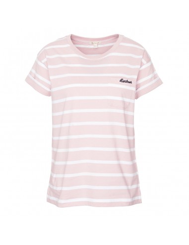 Barbour Womens Otterburn Stripe T-Shirt Shell Pink