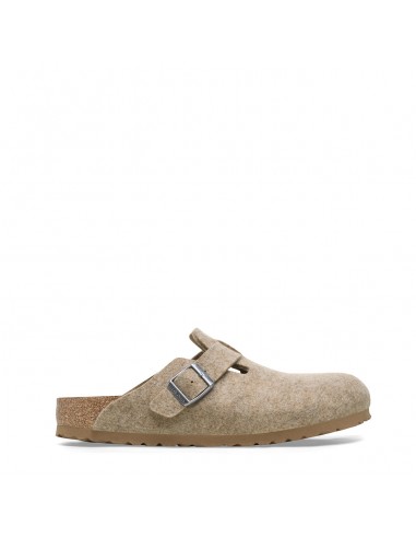 Birkenstock Womens Boston Narrow Wool Felt Sandcastle