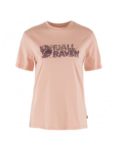 Fjallraven Womens Lush Logo T-Shirt Chalk Rose