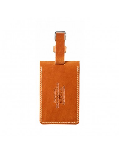 Fjallraven Leather Luggage Tag Leather Cognac