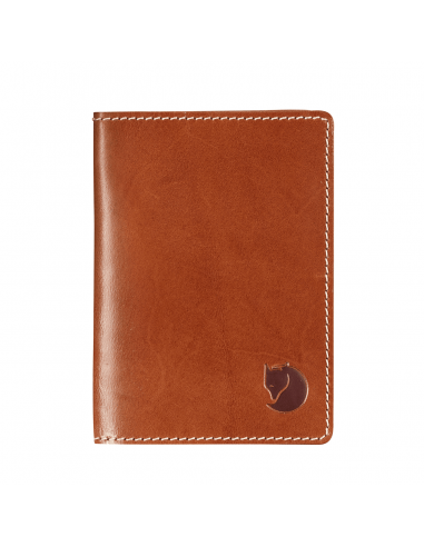 Fjallraven Leather Passport Cover Leather Cognac