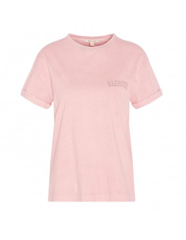 Barbour Womens Sandgate Logo T-Shirt Shell Pink