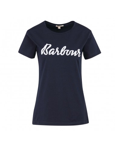 Barbour Womens Otterburn T-Shirt Navy / White