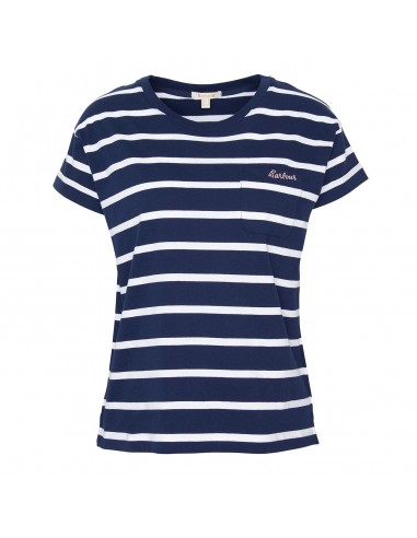 Barbour Womens Otterburn Stripe T-Shirt Navy / White Stripe