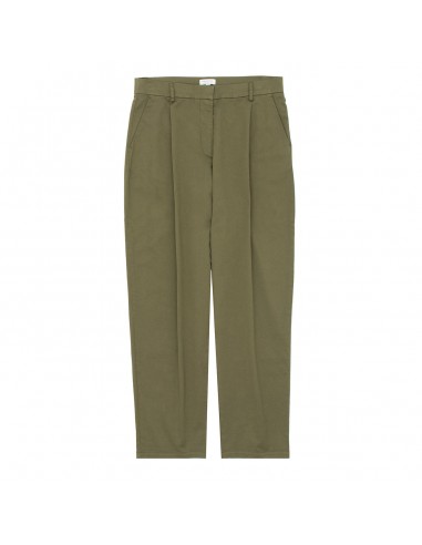 Sunspel Womens Pleated Chino Pale Khaki